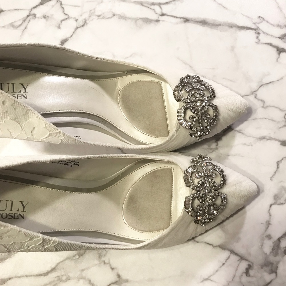 Zac Posen bride lace shoes - Picture 6 of 7